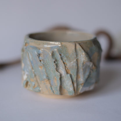 Handcrafted Kurinuki Tea Bowl – Earthy Texture